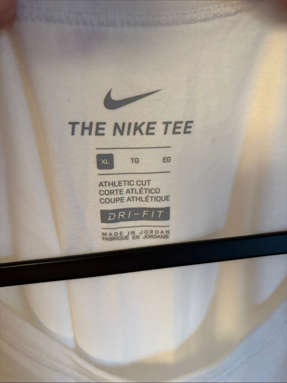 Nike White Tank Top with Black Swoosh - Picture 2 of 3